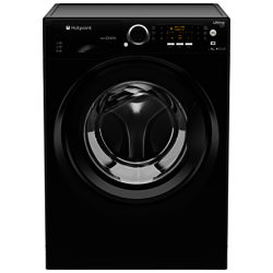 Hotpoint RPD9467JKK Ultima S-Line Freestanding Washing Machine, 9g Load, A+++ Energy Rating, 1400rpm Spin, Black
